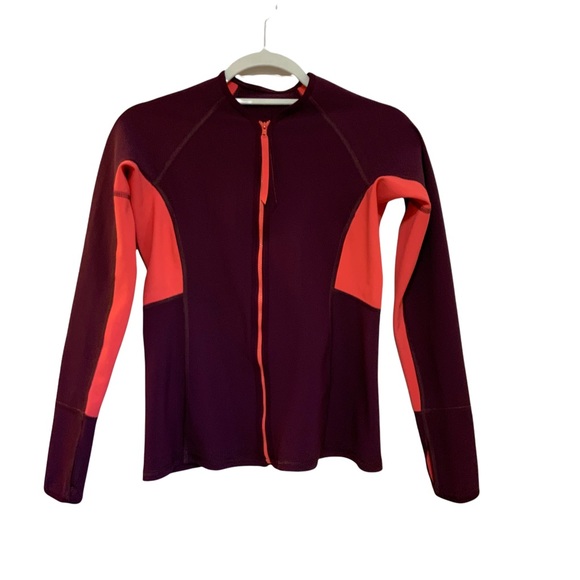 Carve Designs Zip Up Swim Top Scuba Material Jacket sz S NWOT - Picture 2 of 5